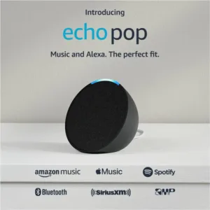 Amazon Echo Pop | Alexa Perfectly Fits Any Space: Bedroom, Living Room, Bathroom, Office, or Compact Areas